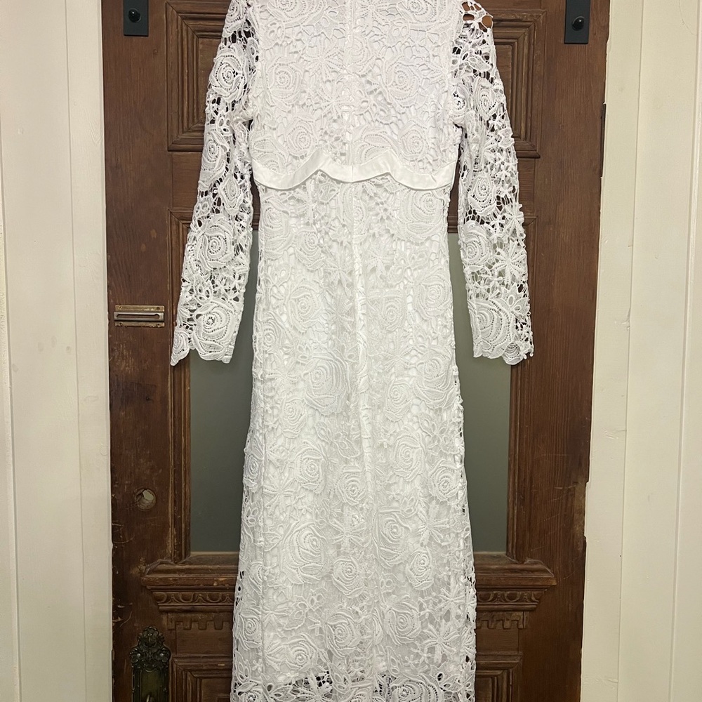 White Lace Dress - Picture 2 of 2